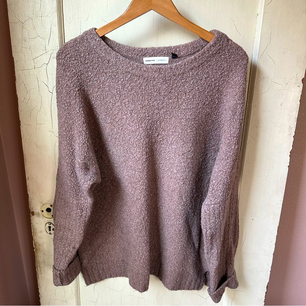 Anthropologie | sleeping in snow sweater in fawn